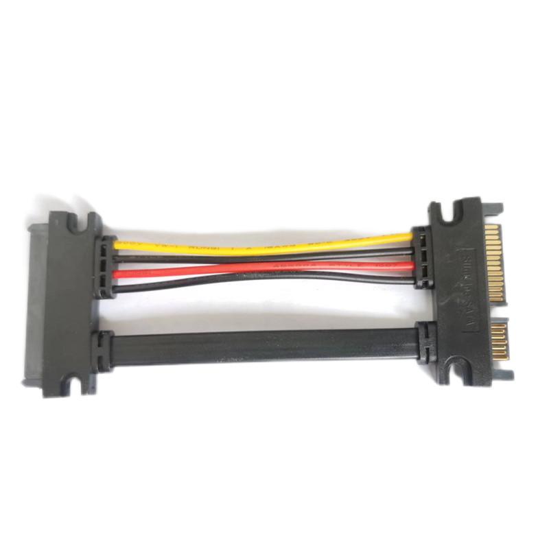 High Speed SATA 22Pin Male to Female Extension Cable 7+15Pin SATA Data Power Combo Cable for Desktop PC Hard Drive SSD HDD