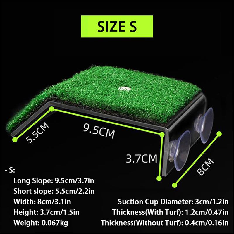 

(С/М/Л) Платформа для купания черепах. Пандус для черепахи. Лестница для рептилий. Танк. Лестница для отдыха. Терраса. Имитация газона. Платформа. S