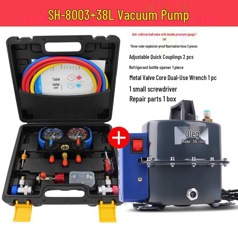 Dual-Use Automotive A/C Vacuum Pump for Evacuation, Pressurization & Leak Detection