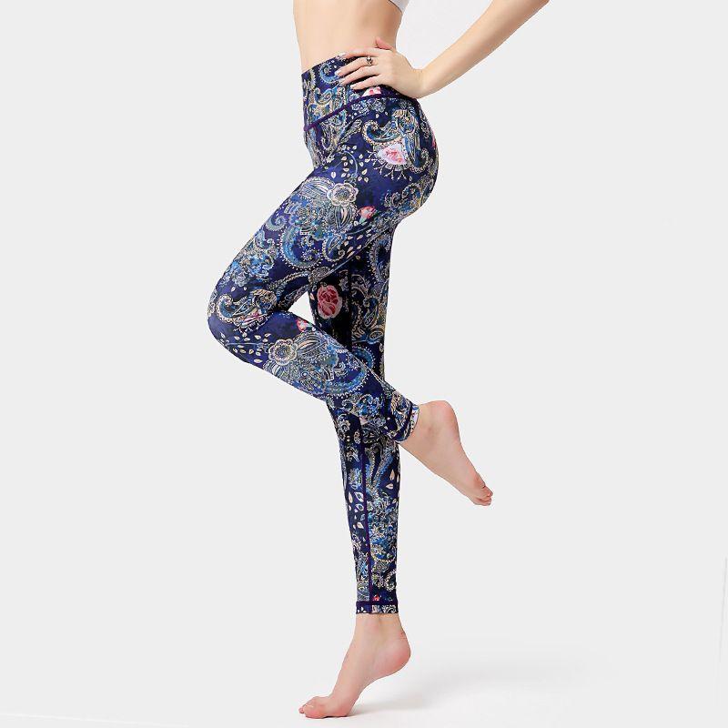 

Yoga Pants Women s Quick-Dry Pants High Waist Hip Lift Running Exercise Workout Pants Outwear Leggings Dance Sports Tights HK267 Willow Pet Flower Fans S