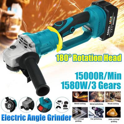 100mm Grinding Machine 688VF Cordless DIY Woodworking Power Tool For 25000mAh Battery 1580W Brushless Electric Angle Grinder