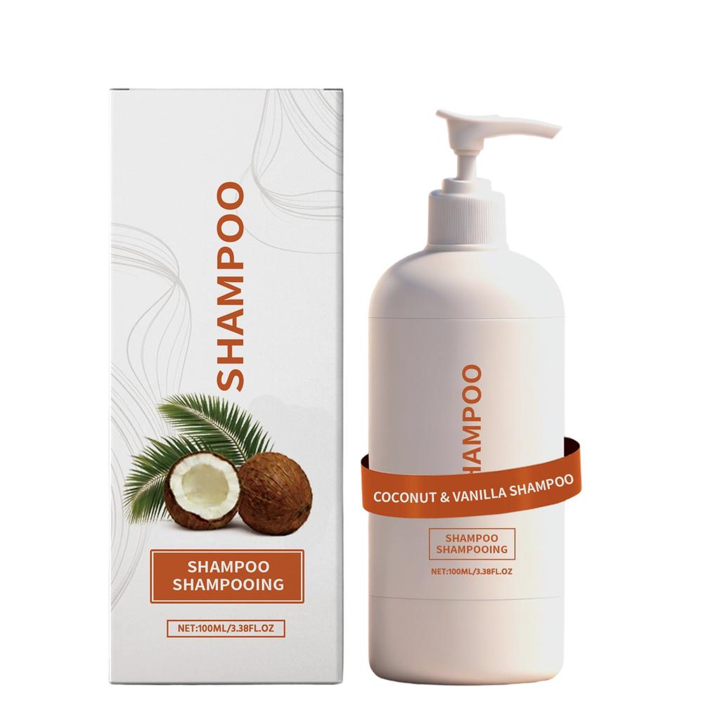 Coconut Vanilla Shampoo Botanical Volumizing Hair Cleanser Moisturizing Smooth Care Refreshing Non-Greasy