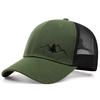 Summer mesh breathable baseball cap, mountain pine embroidered cap, men's and women's outdoor sunshade mesh cap