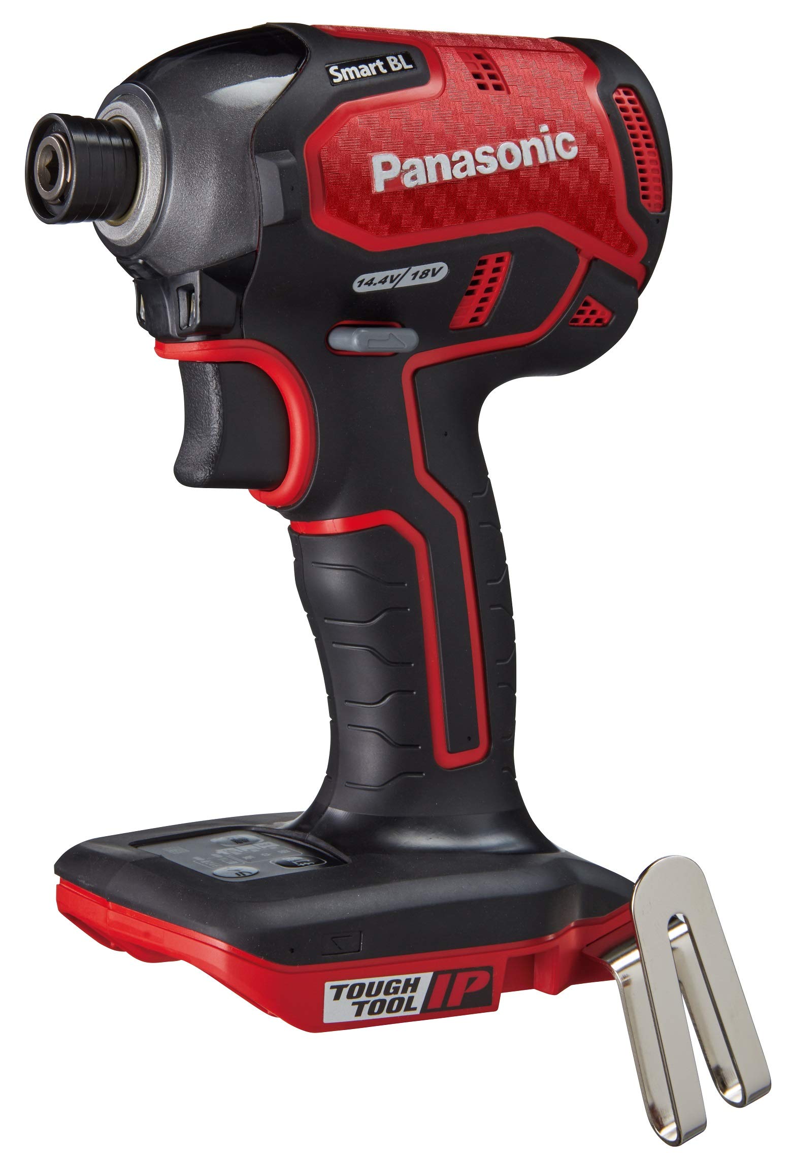 

Panasonic Cordless Impact Body Only and Case Sold Dual Smart Red Driver, (Battery Pack, Charger, Separately), (14.4V/18V), BL, 170N·m (at 18V), IP56,