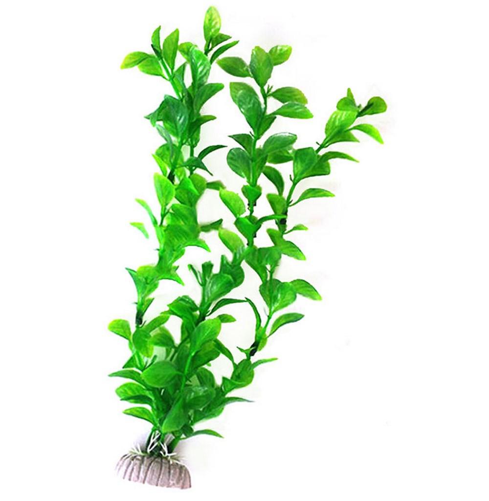 Aquarium Decoration: 26cm Plastic Green Grass Fake Water Plants