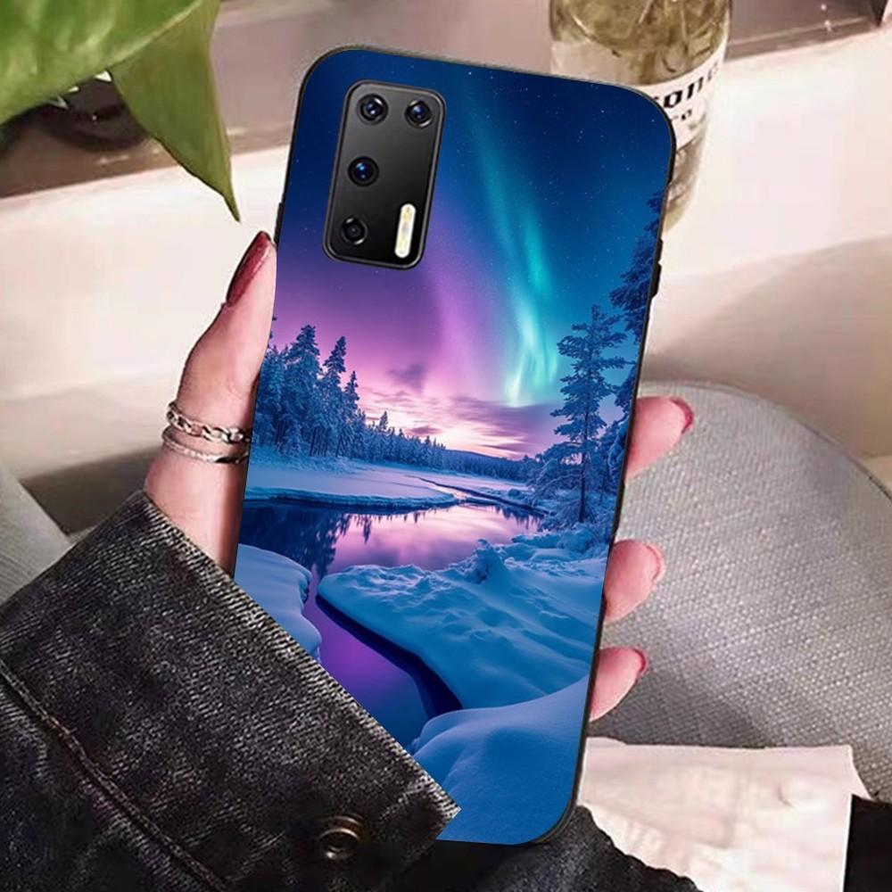 Beautiful Northern Lights Phone Case For Huawei P 8 9 10 20 30 40 50 Pro Lite Psmart Honor 10 Lite 70 Mate 20lite