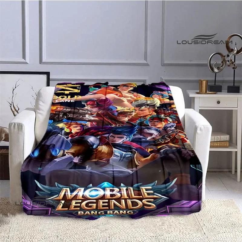 Mobile Legends Bang Bang Cartoon Printed Blankets Fashion Warm Flange Blanket Home Travel Blanket Bed Linings Birthday Gift