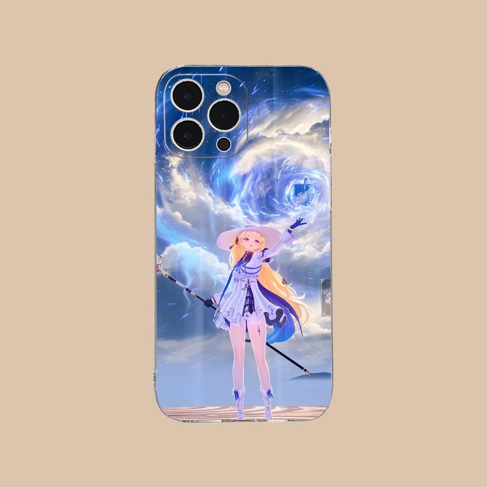 Wuthering Waves Phoebe Phone Case for iPhone 17 16 15 14 13 12 11 X XR XS Air Pro Max Plus Mini Clear Colorful Cover Pretty