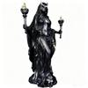 Resin Witch Statue Halloween Spooky Witch Figurine Home Table Shelf Mantel Porch Garden Ornament Decoration Gift
