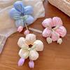 Korean Popular Sweet Temperament High-end Flower Hair Band Women's Fashion Vacation Large Intestine Hair Band Hair Accessories