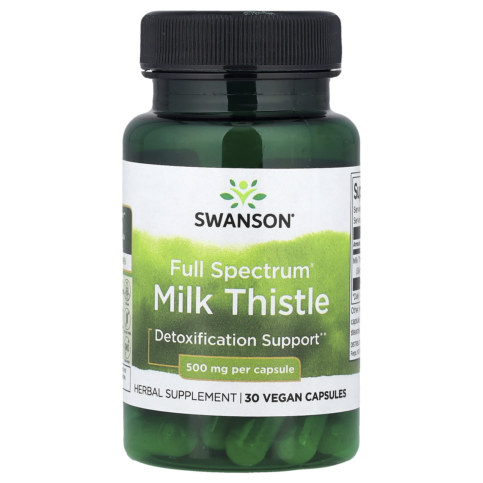 

Full Spectrum®, Milk Thistle, 500Mg, Vegan Capsules 30