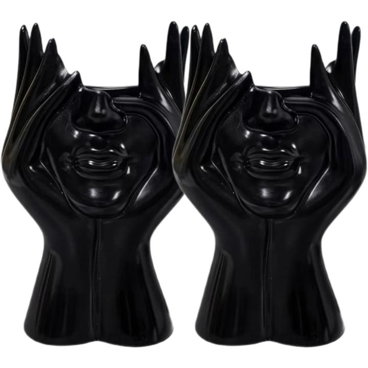 1/2CS Creative Human Body Art Styling Office Supplies Desktop Multifunctional Storage Pen Holder Makeup Brush Holder Decoration