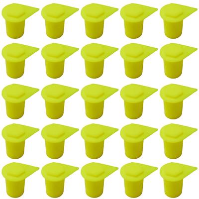 25pcs 19/21mm Dust Cap Long Wheel Nut Indicators Yellow Safety Wheel Nut Indicators Wheel Hub Protection Cover Cap