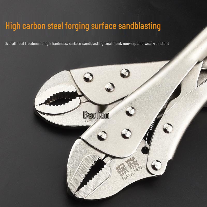 Pinces multifonctions robustes de qualité industrielle: Bouche Ronde, Serrage Automatique de Type C, Nez Plat, Pince de Fixation à Scellement Rapide.