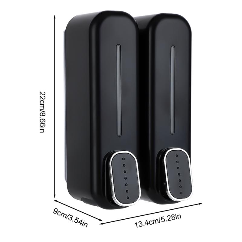 700ml Wall Mount Soap Dispenser Manual Shampoo Shower Gel Dispenser Lotion Container Liquid Hand Soap Dispenser For Bathroom