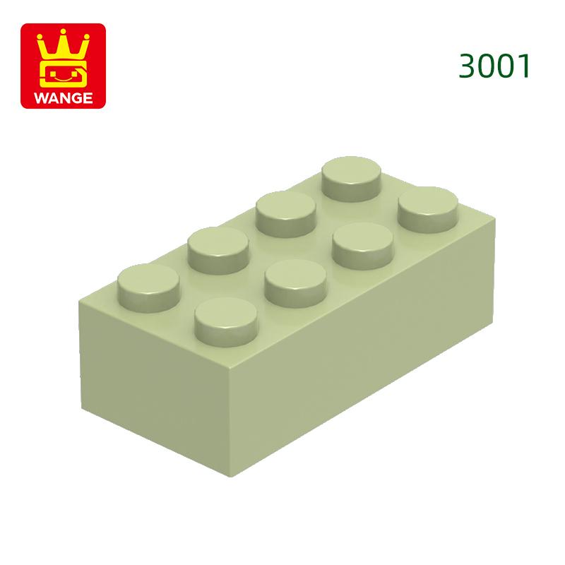 Non-Toxic 40Pcs/Lot 3001 2X4 High 8-Hole Building Block Moc Colorful Parts Compatible With Brick Diy Children Toy Assembly Gift Box