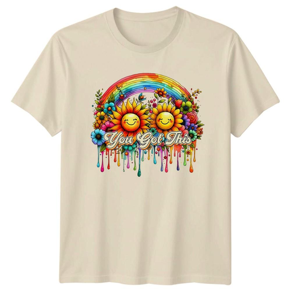 You Got This TShirt Inspirational Art Happy Sunflower Positivity Motivation