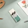 6-pack short handle watercolor brush set suitable for acrylic watercolor painting details depiction, travel art brush set