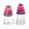 6 Layer High Quality Macarons Display Tower PVC Macaron Tower Stand Fondant Cake Stand Wedding Cake Decorating Tool