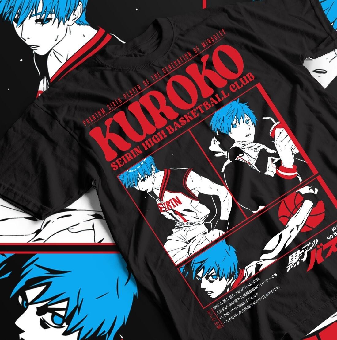 Anime Basketball Tee Kuroko no Ryota Kise Daiki Aomine Unisex Shirt All S