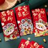6pcs Chinese Style 2025 Snake Year Red Envelopes Good Lucky Red Packets  Spring Festival Supplies