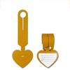Boarding Pass Love Shape PU Luggage Tag Airplane Suitcase Tag Information Card  Men