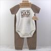 4-Piece Baby Girl Set: Headband, Bodysuit, Socks, Pants (0-3M)