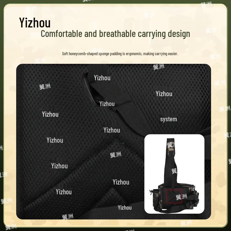Yizhou Outdoor Waterproof Fishing Lure & Rod Crossbody Bag
