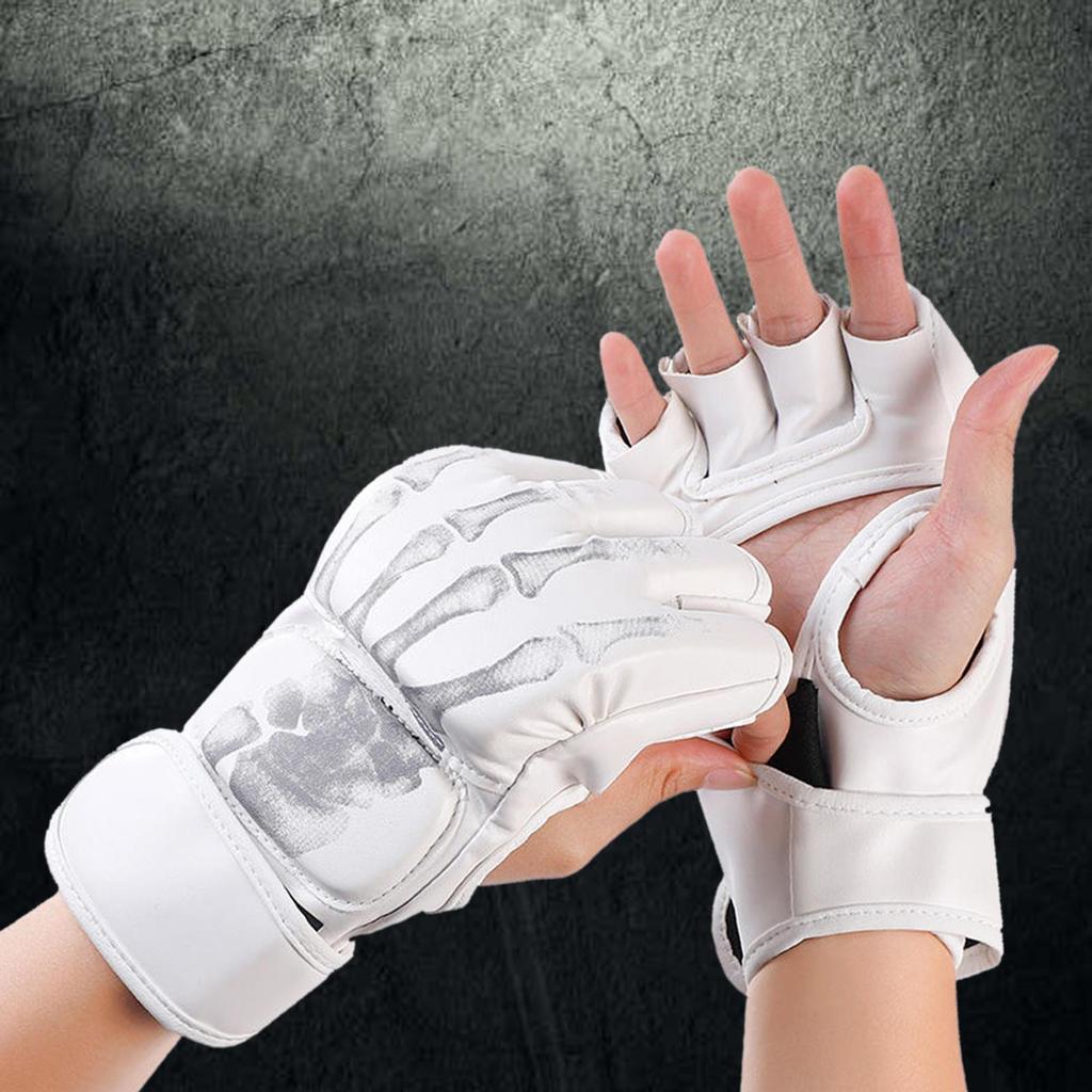 Boxing Gloves, Open Palms Protective Gear Lightweight Breathable Sport Mittens Mitts for Women Men