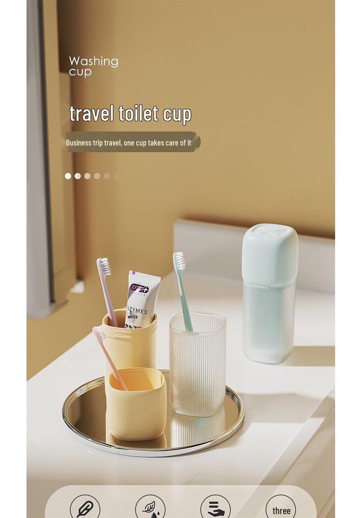 3-in-1 Portable Travel Mouthwash & Toothbrush Holder Set for Kids