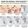 Water Dispenser Tap - 304 Stainless Steel Food Grade Replacement Tap - Leak Proof Faucet Tap for Beverage Dispenser - Steel Tap for Glass Pitcher