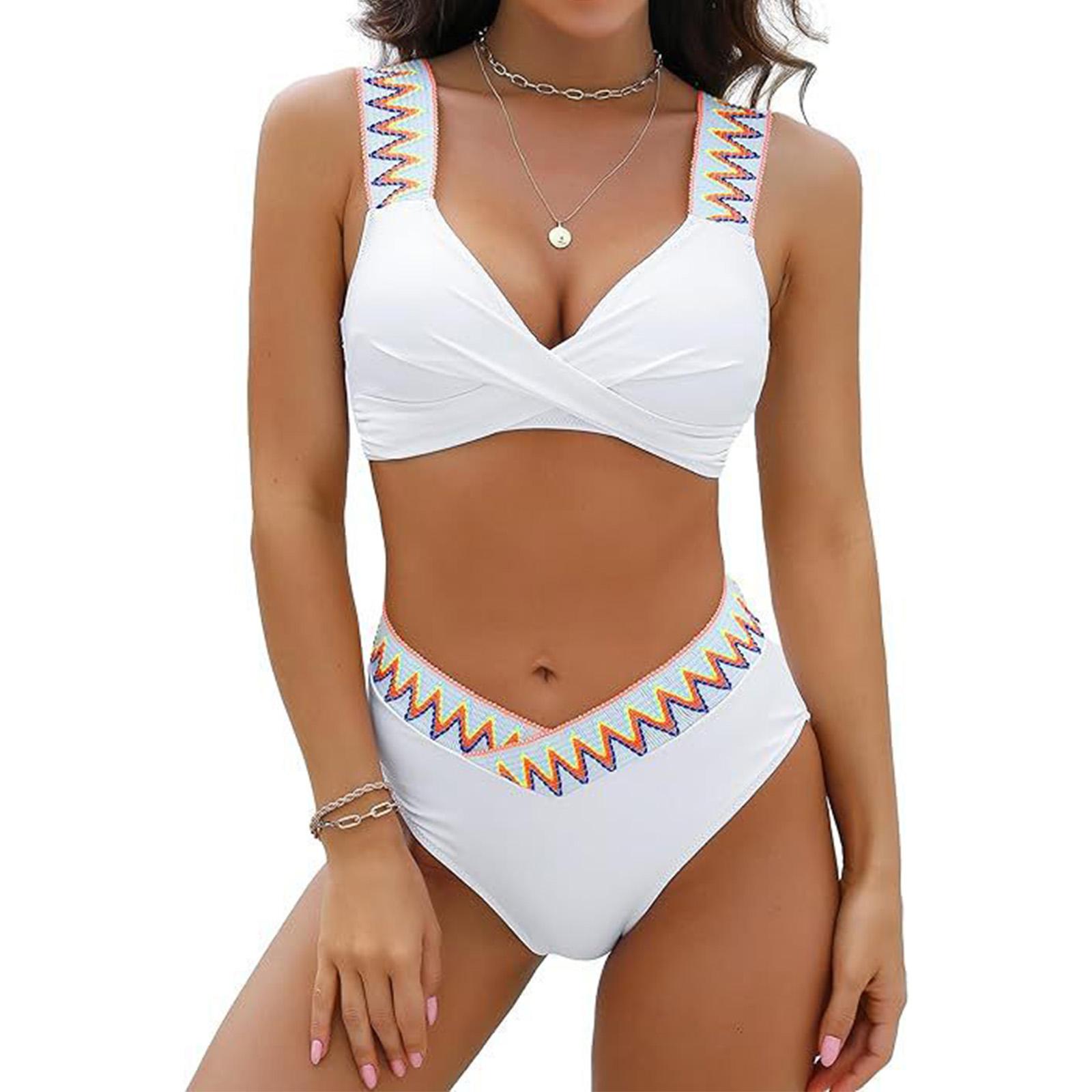 

Women s Two-piece Bikini Swimsuit/sports Swimwear XL білий