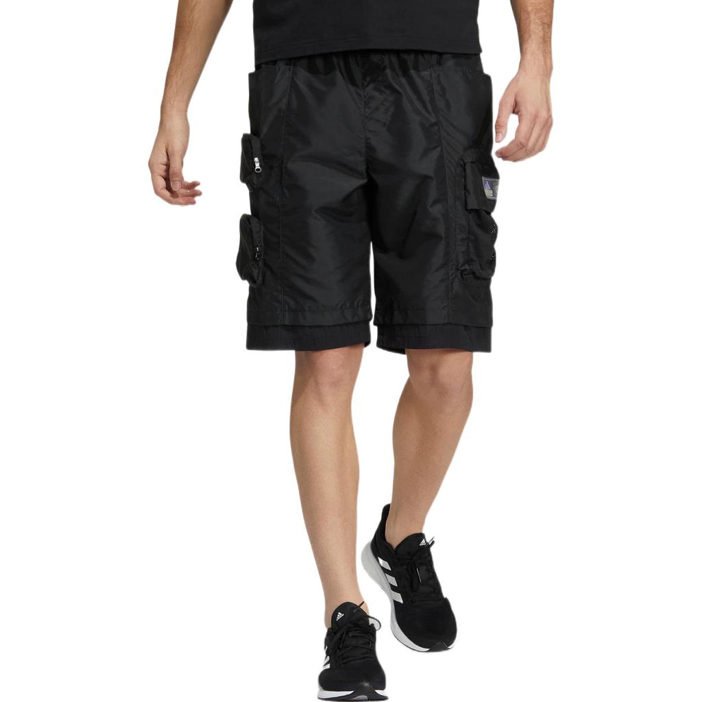Adidas Sport Pocket Woven Cargo Shorts Men Bottoms Black HE7436