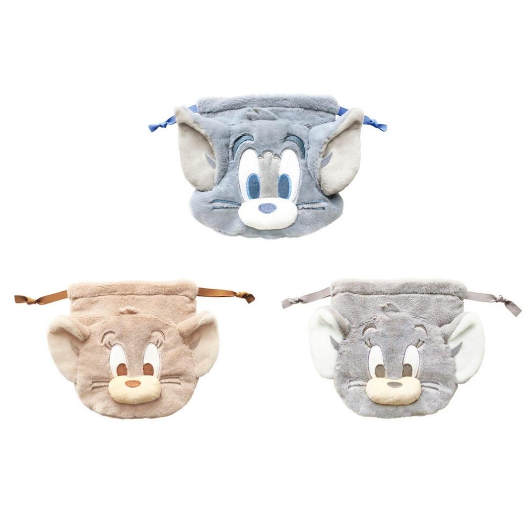 Tees Factory Tom and Jerry Plush Drawstring Dusty H170xW155xD10mm Bag, Color/Tom, Approx. (excluding ears), TJ-5530483DT