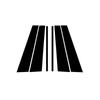 6PCS Carbon Fitbre Car Window Trim Cover BC Column Sticker Fit for Land Rover Range Rover L405 2013- Polished Pillar