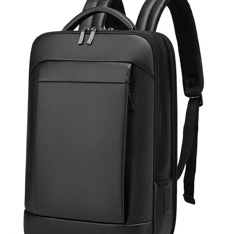 MDNG Men's Premium PU Leather Laptop Backpack