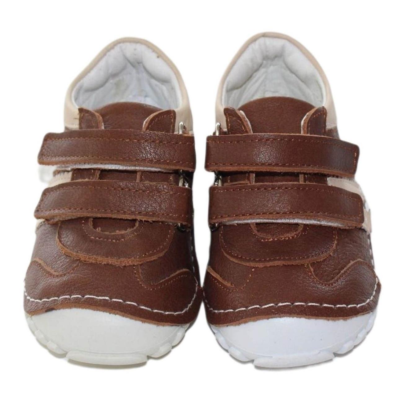 

Boys Brown Genuine Leather Sports Shoes