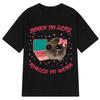 Born To Slay Forced To Work Sad Hamster Funny Meme TShirt Men Women Aesthetic Fashion Tshirt Cotton Loose Casual Tshirts Tops