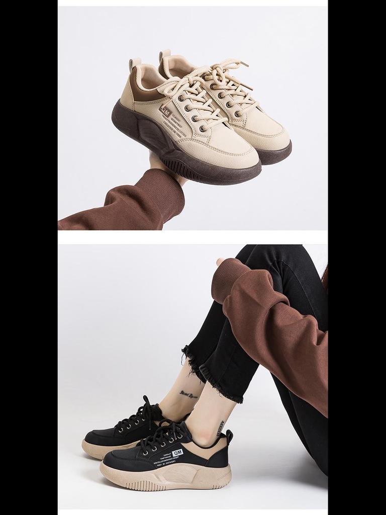 XQ5801 Pantofi sport de damă la modă pentru vară 2024, cu talpă groasă care mărește înălțimea, casual, stil coreean