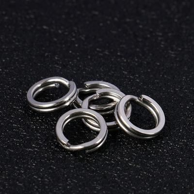Heavy Duty Stainless Steel Split Rings Double High Strength Lure Tackle Connector for Freshwater and Saltwater