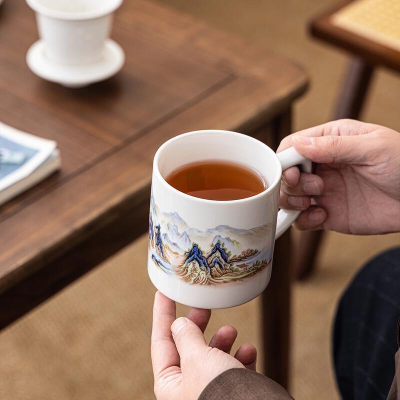 Ceramic Tea Mug with Infuser and Lid
