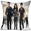 Die Twilight Saga Biss zum Morgengrauen Kissenbezug Schlafzimmer Haus Dekorativ Geschenk Kissenhülle Quadratisch Reißverschluss Kissenbezüge Satin Weich