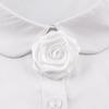 Vintage Simple Black Rose Corsage Brooch Mourning Brooches Shirt Neck Tie Brooch Women Clothing Collar Pin Accessories