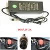 DC67.2V 2A Smart Lithium Battery Charger GX12 Aviation Connector For Self Balancing Skateboard Unicycle 16S 60V 10AH 12AH 20AH