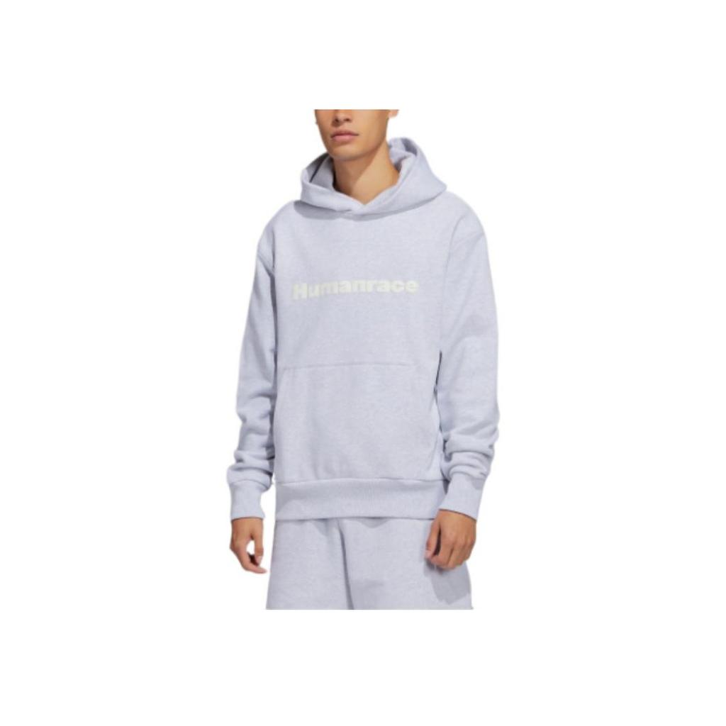 Adidas X Pharrell Williams Basics Hoodie Light Grey Heather/Light Solid Grey Unisex Tops HS4819