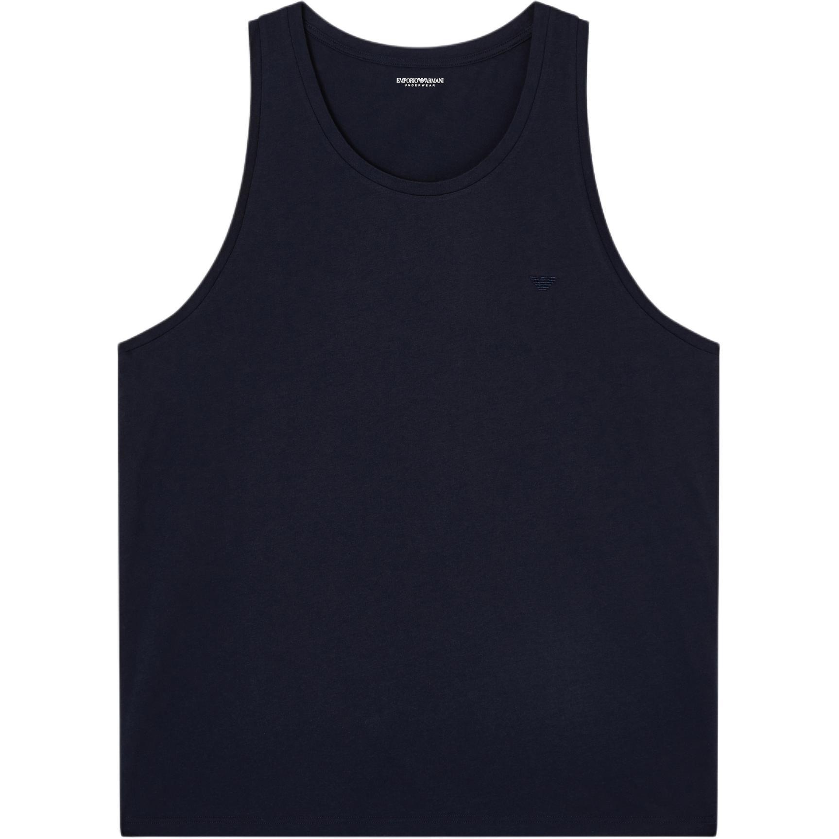 Emporio Armani Cotton Crew Neck Solid Knit Vest Men tops EM003789-AF20672-UB102 S