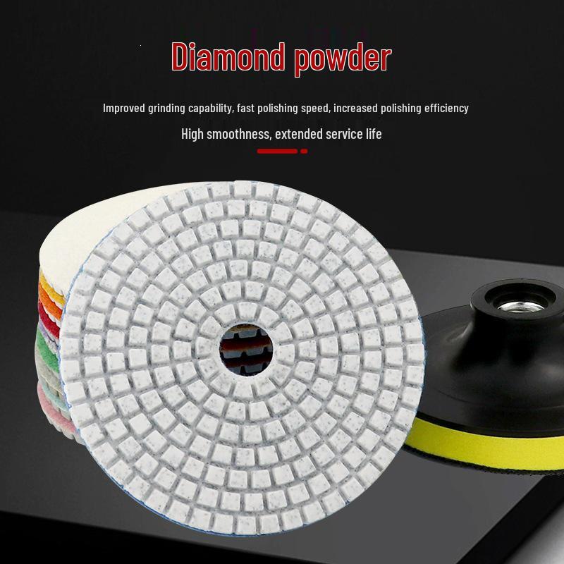 4-Inch Marble Water Grinding Disc, 100mm Diamond Soft Polishing Disc for Stone, Jade, and Renovation