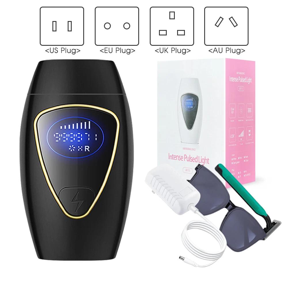 999 990 záblesků IPL laserový epilátor LCD displej 8 úrovní manuální/automatické režimy tělo pubické bikiny laserová epilace pro ženy holicí strojek