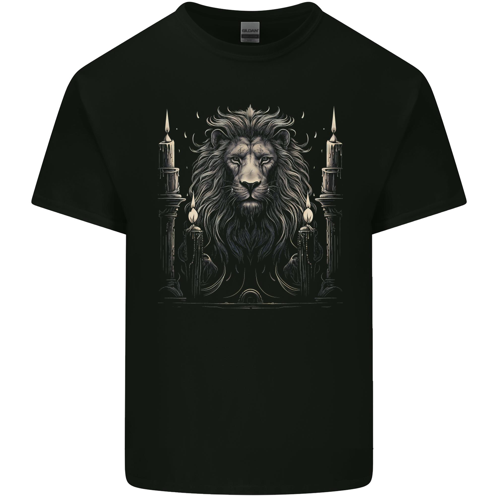A Lion With Candles Unisexs Light Cotton TShirt S