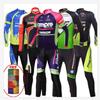 Mens Cycling Jersey Shorts Set Long Sleeve Quick Dry Breathable Mountain Road Bike Apparel